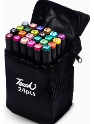 CANETA PARA COLORIR 24PCS TOUAH