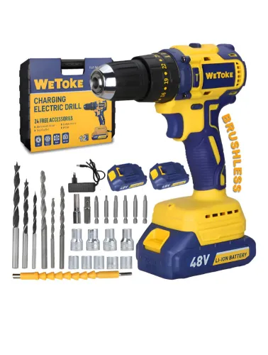 PARAFUSADEIRA E FURADEIRA WETOKE WK-012 48V 2 BATERIA