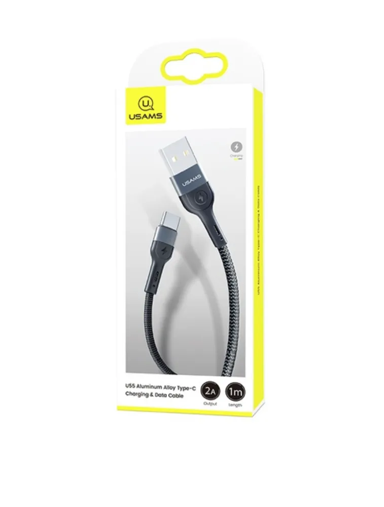 CABO USB TIPO C PRETO 1M USAMS SJ449USB01