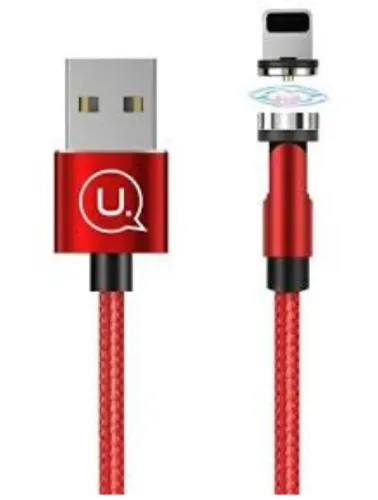CABO USB IPHONE MAGNETICO VERMELHO 1M USAMS SJ472USB02