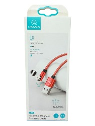 CABO USB IPHONE MAGNETICO VERMELHO 1M USAMS SJ472USB02