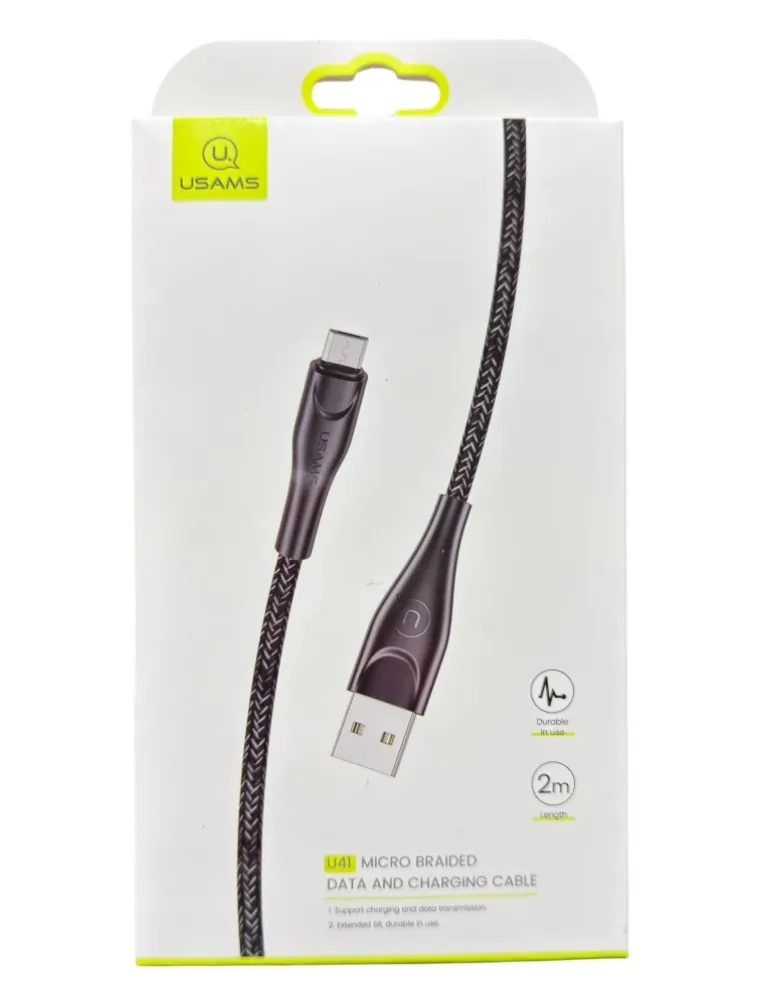 CABO USB PARA MICRO USB V8 2M USAMS U41 SJ396USB01