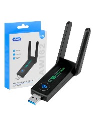 ADAPTADOR WIRELESS WI-FI DUAL BAND 2,4G 5G 1300MBPS USB KNUP KP-AW162