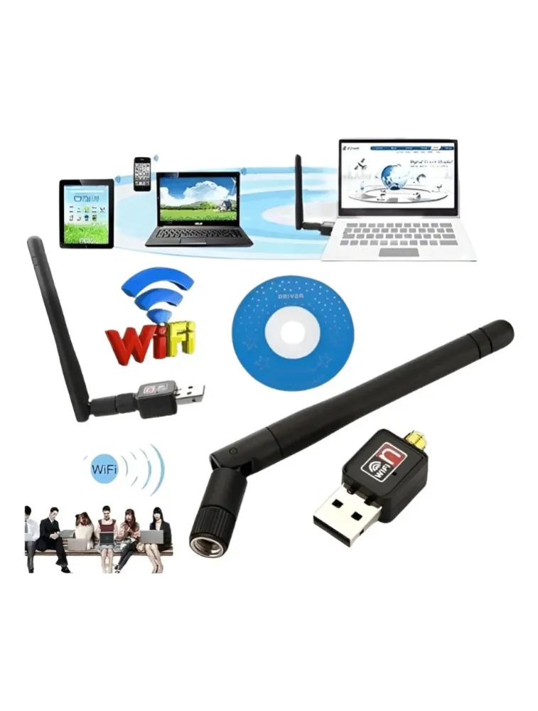 ADAPTADOR WIRELESS COM ANTENA 802 AL-C818