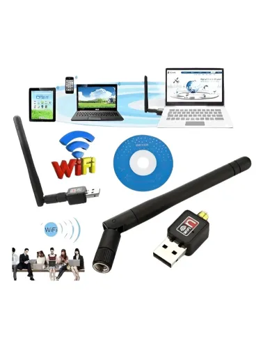 ADAPTADOR WIRELESS COM ANTENA 802 AL-C818