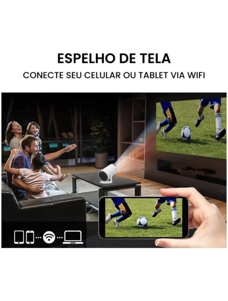 MINI PROJETOR ANDROID
