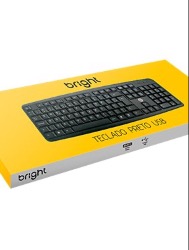 TECLADO USB BASIC PRETO BRIGHT 0014