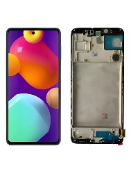 FRONTAL SAMSUNG M62 OLED C/ARO DIAMONDS