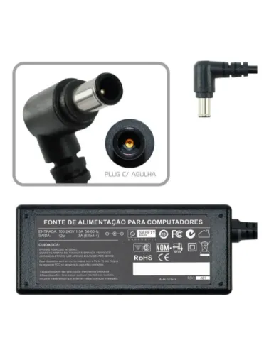 FONTE LG 19V PARA NOTEBOOK /TV /ALL IN ONE/ MONITOR