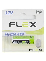 BATERIA ALCALINA A23 12V FLEX FX-23A (UNIDADE)