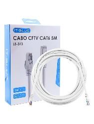 CABO DE REDE CAT6 5M IT BLUE LE-313