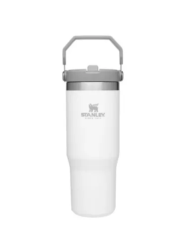 GARRAFA TÉRMICA STANLEY CLASSIC FLIP STRAW TUMBLER 890 ML BRANCA