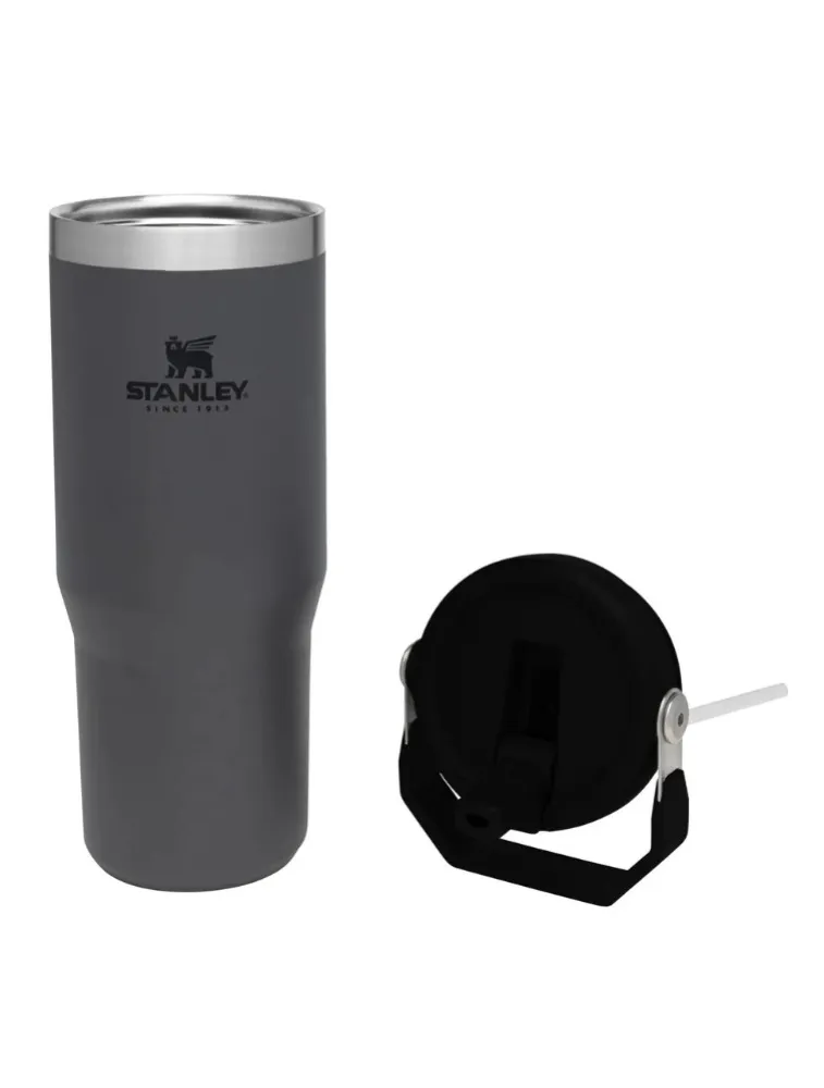 GARRAFA TÉRMICA STANLEY CLASSIC FLIP STRAW TUMBLER 890 ML CINZA