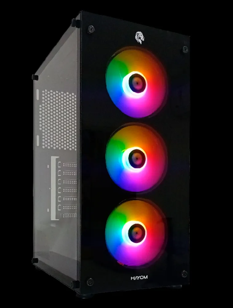 GABINETE GAMER HAYOM C/ 3 FANS - GB1769