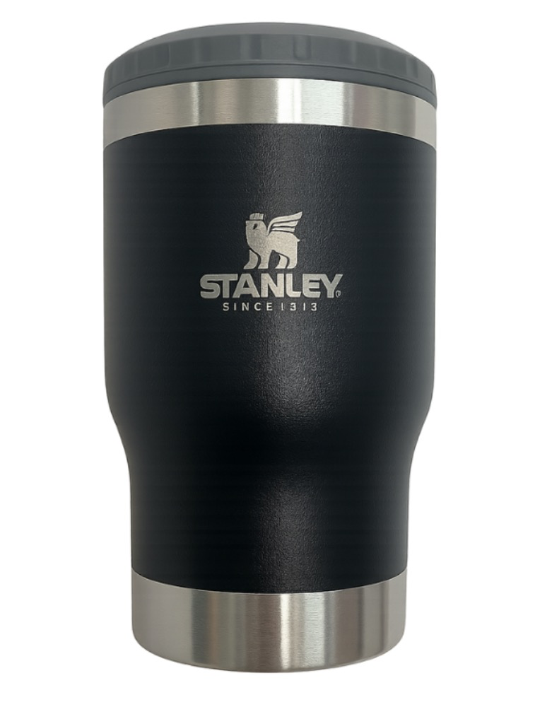 COPO TÉRMICO STANLEY LONG NECK PARA CERVEJA LATINHA LATÃO 420ML PRETO