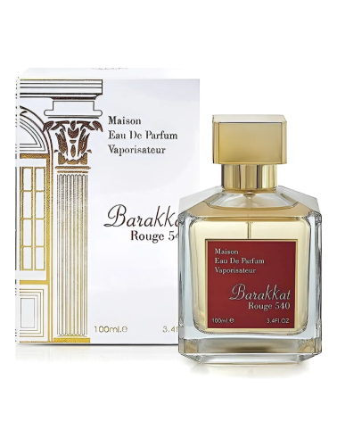 PERFUME FRAGRANCE WORLD MAISON BARAKKAT ROUGE 540 EDP 100ML