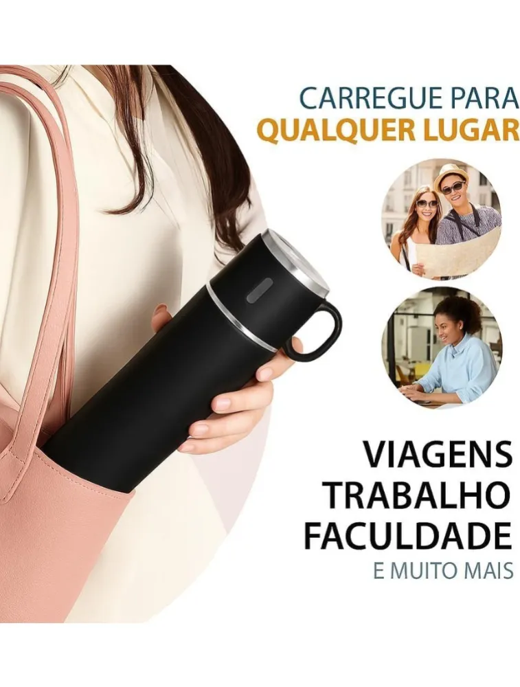 GARRAFA TÉRMICA  STANLEY COM 3 CANECAS 500ML HIGH QUALITY FLASK SET