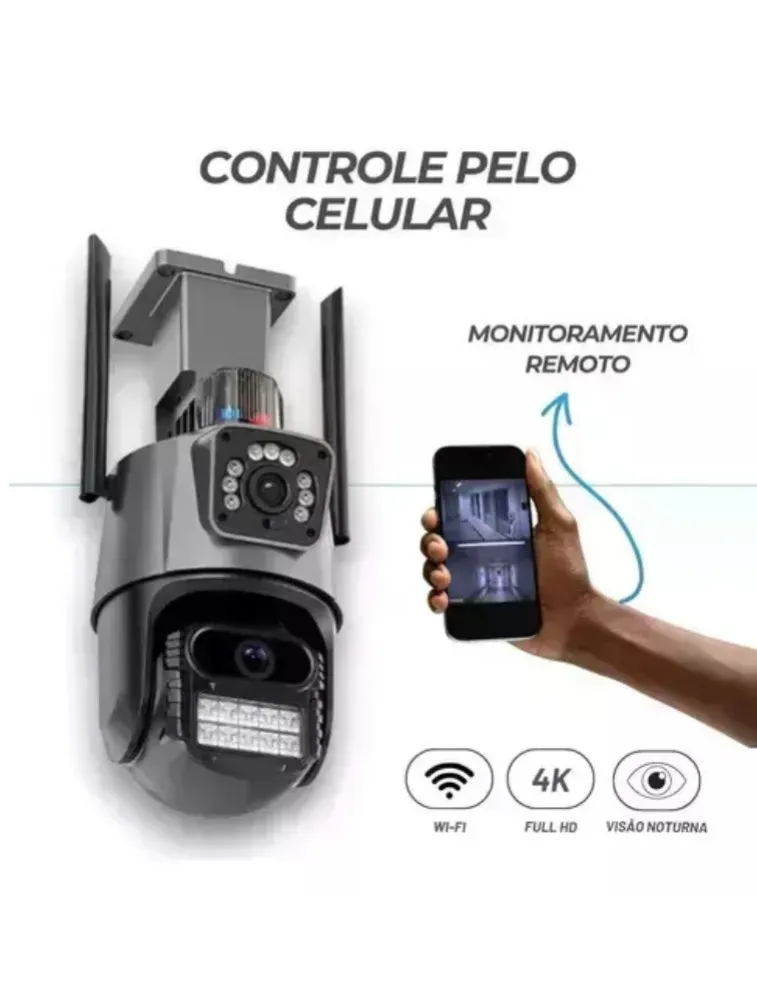 CÂMERA DE SEGURANÇA DUPLA WIFI MO-9687J
