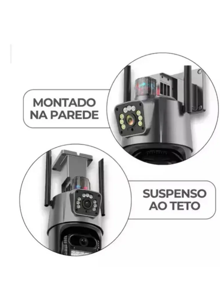 CÂMERA DE SEGURANÇA DUPLA WIFI MO-9687J