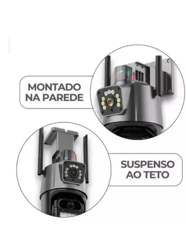 CÂMERA DE SEGURANÇA DUPLA WIFI MO-9687J