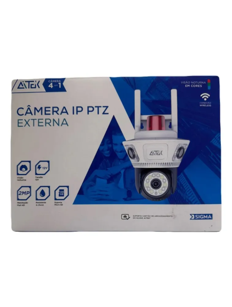 CÂMERA DE SEGURANÇA  IP PTZ EXTERNA VISÃO NOTURNA SIGMA-4823