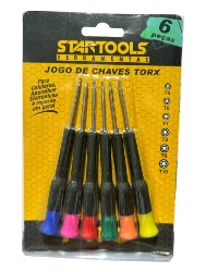 JOGO DE CHAVE TORX C/ 6 PÇS AR0025 STARTOOLS