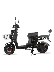 BICICLETA ELÉTRICA SCOOTER BIVOLT 1200W 60V 25000MAH X6-P PRETO