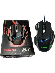 MOUSE GAMER USB X7 LED COM FIO 7 BOTÕES 2400DPI B-MAX