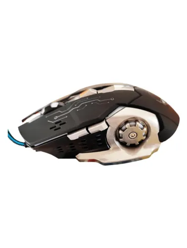 MOUSE GAMER 6 BOTÕES 4800DPI 4 MODOS CABO 1.5M EXBOM MS-G280 PRETO/PRATA