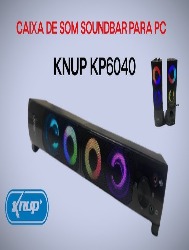 MINI ALTO-FALANTE PC KNUP KP-6040 PRETO 127/220V