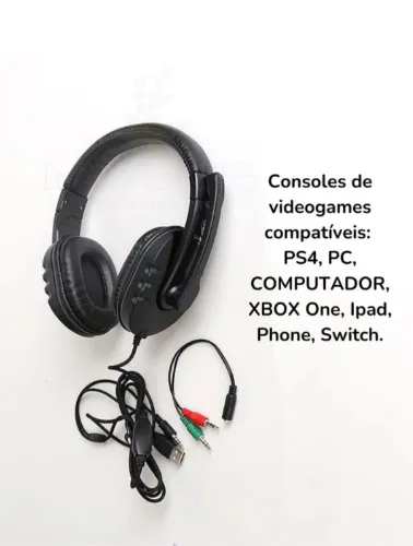 FONE DE OUVIDO HEADSET GAME - XBOX ONE PS4 PC COM MICROFONE BM-216