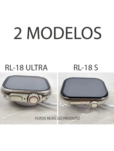 KIT 2 RELOGIO SMARTWATCH AGOLD RL-18 ULTRA 2,09 6 PULSEIRA PREMIUM