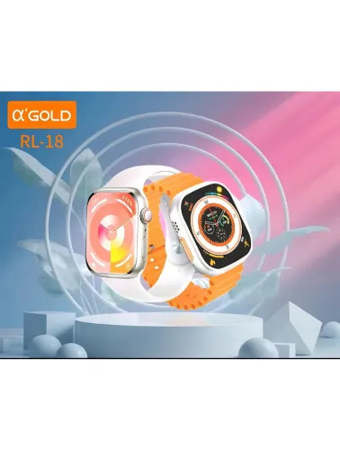 KIT 2 RELOGIO SMARTWATCH AGOLD RL-18 ULTRA 2,09 6 PULSEIRA PREMIUM