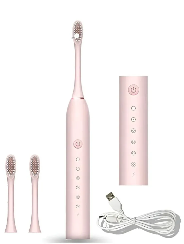 ESCOVA DE DENTES ELÉTRICA PARA ADULTOS TOOTHBRUSH ROSA
