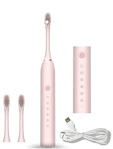 ESCOVA DE DENTES ELÉTRICA PARA ADULTOS TOOTHBRUSH ROSA
