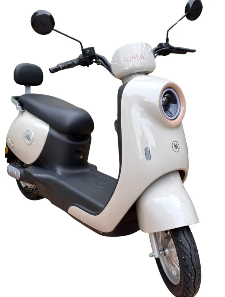 BICICLETA SCOOTER ELÉTRICA AIMA LUNA BLISS BEGE,  (AUTOPROPELIDO) P/ USO ADULTO, MOTOR 800W, BATERIA LITIO 48V24AH,