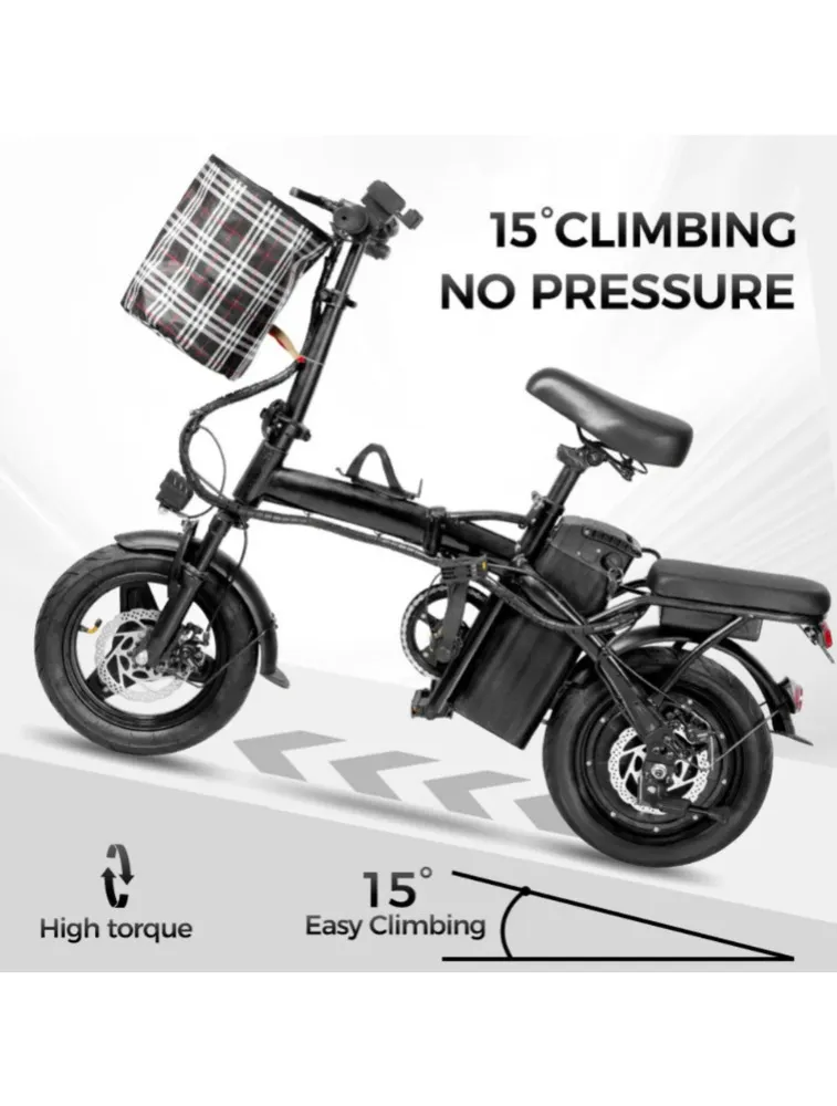BICICLETA SCOOTER ELÉTRICA  STARMEGA W8 -400W DOBRÁVEL