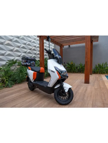 BICICLETA ELÉTRICA SCOOTER BIVOLT FOREVER P9 1000W  AUTOPROPELIDO BRANCA