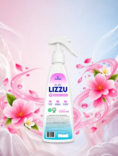 Pure Lizzu 200 ml LimSept - Spray Desamassador de Roupas sem Ferro