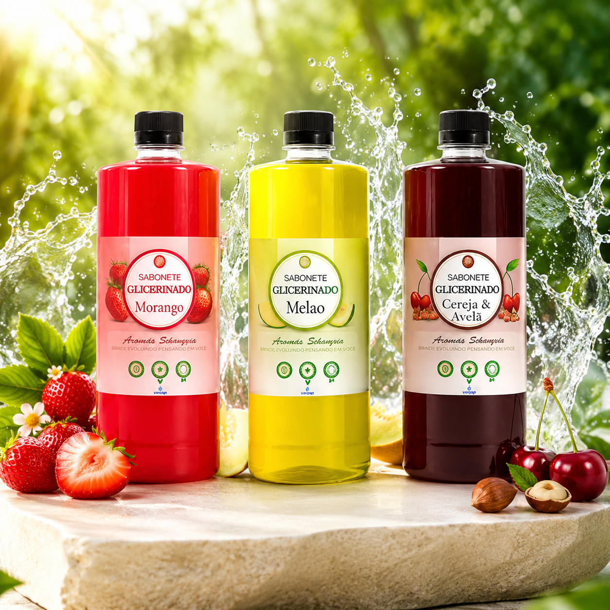 Kit Armonia Selvaggia 3x1L LimSept | Sabonete Líquido Perfumado