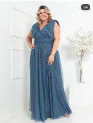 Vestido Paula com brilho