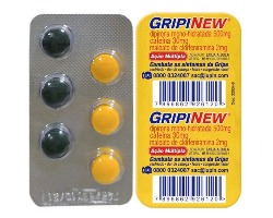 Gripinew 250mg + 30mg + 250mg + 2mg, blíster com 6 comprimidos revestidos 