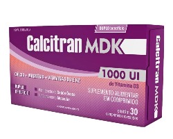 Calcitran MDK caixa com 30 comprimidos 