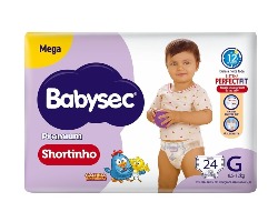 FRALDA BABYSEC GAL PIN SHOR G 24 UN