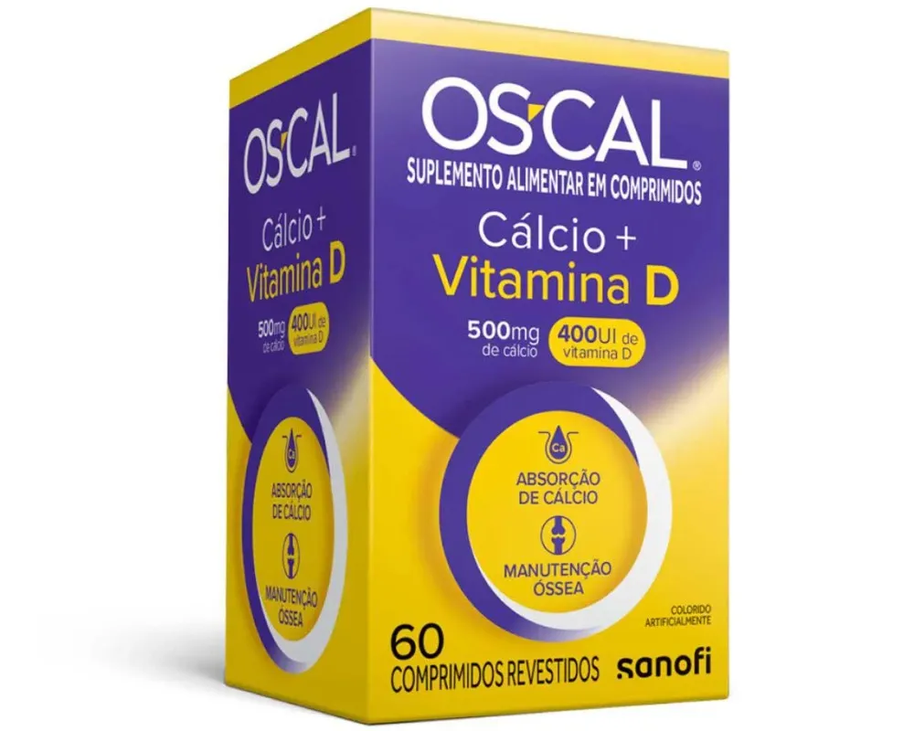 OSCAL D 500MG+400UI 60CP REV