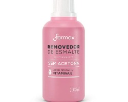 REMOVEDOR DE ESMALTE FARMAX SEM ACETONA 100ML