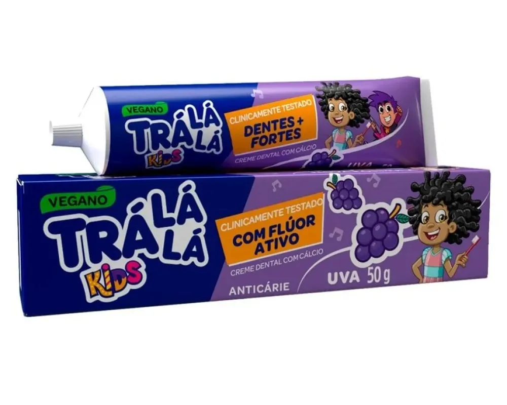 CREME DENTAL TRALALA UVA 50G
