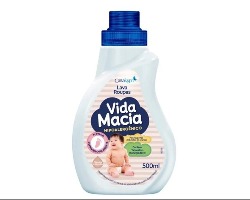 Lava Roupas Líquido Vida Macia Glicerina e Algodão 500ml