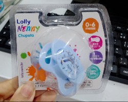 CHUPETA LOLLY RED 0 A 6 MESES AZ  1UN