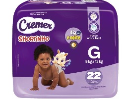 FRALDA CREMER SHORTINHO MEGA G 22 UND